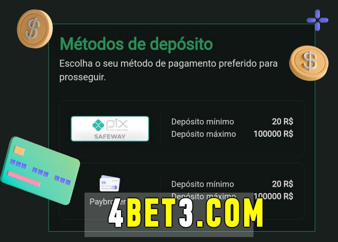 O cassino 4bet bet oferece uma grande variedade de métodos de pagamento